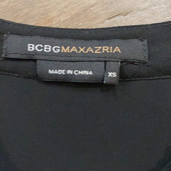 5 for $25 BCBG MAXAZRIA black blouse‎ top beaded top - Picture 4 of 6